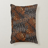 Leopardenledermode Dekokissen (Vorderseite(Vertikal))