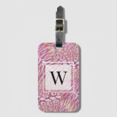 Leopardenledermode Gepäckanhänger (Vorderseite Vertikal)