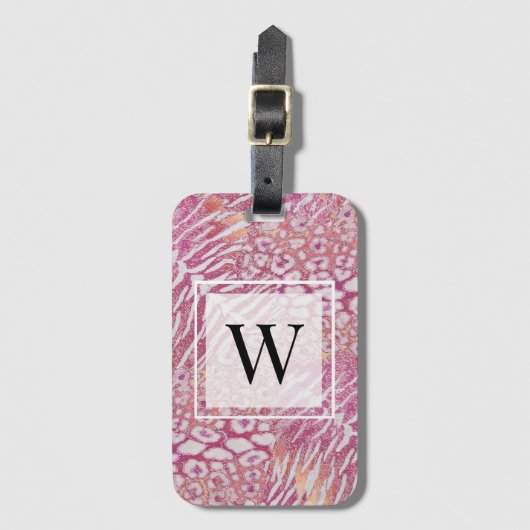 Leopardenledermode Gepäckanhänger (Vorderseite Vertikal)