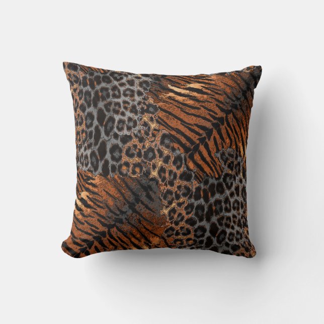 Leopardenledermode Kissen (Vorderseite)