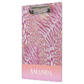 Leopardenledermode Klemmbrett (Links)