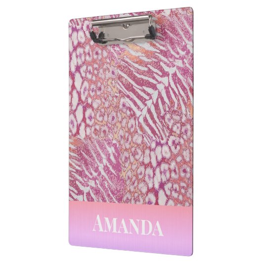 Leopardenledermode Klemmbrett (Links)