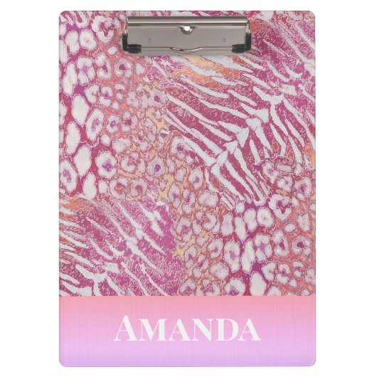 Leopardenledermode Klemmbrett (Vorderseite)