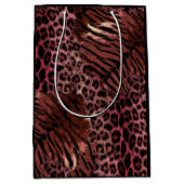Leopardenledermode Mittlere Geschenktüte (Vorderseite)