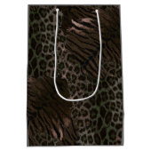 Leopardenledermode Mittlere Geschenktüte (Rückseite)
