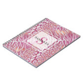 Leopardenledermode Notizblock (Linke Seite)