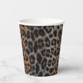 Leopardenledermode Pappbecher (Vorderseite)