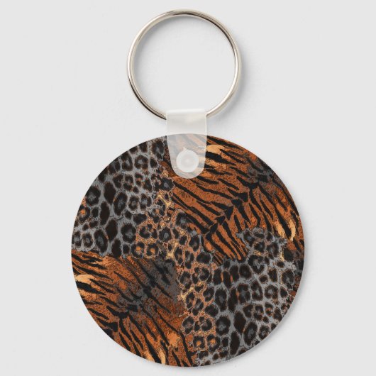 Leopardenledermode Schlüsselanhänger (Vorderseite)