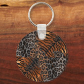 Leopardenledermode Schlüsselanhänger (Vorderseite)