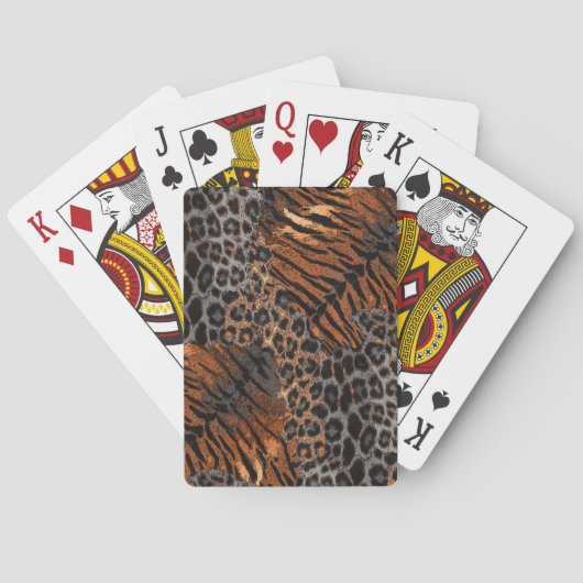 Leopardenledermode Spielkarten (Rückseite)