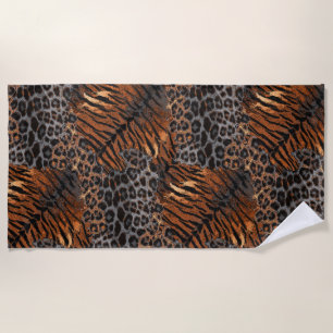 Leopardenledermode Strandtuch