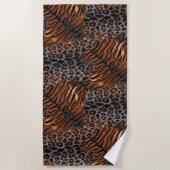 Leopardenledermode Strandtuch (Vorderseite)