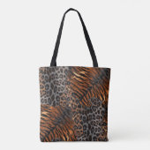 Leopardenledermode Tasche (Rückseite)
