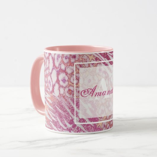 Leopardenledermode Tasse (Vorderseite Links)