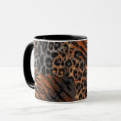 Leopardenledermode Tasse (Vorderseite Links)
