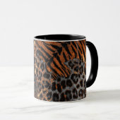 Leopardenledermode Tasse (VorderseiteRechts)
