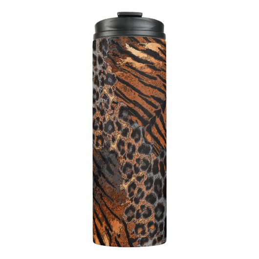Leopardenledermode Thermosbecher (Vorderseite)