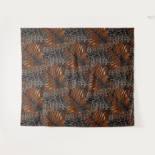 Leopardenledermode Wandteppich (Vorderseite (Horizontal))