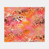 Leopardenleopard, abstrakt, animalisch fleecedecke (Vorderseite (Horizontal))