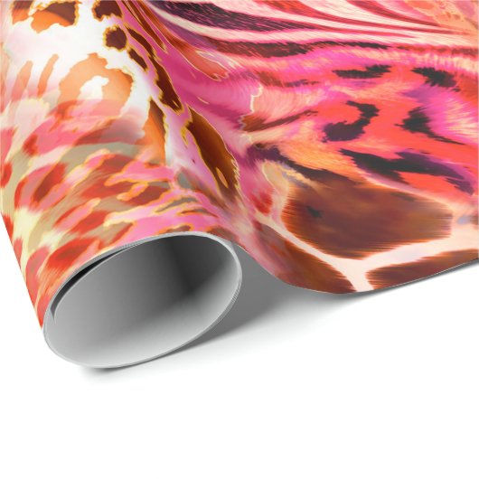 Leopardenleopard, abstrakt, animalisch geschenkpapier (Rolleneckpunkt)