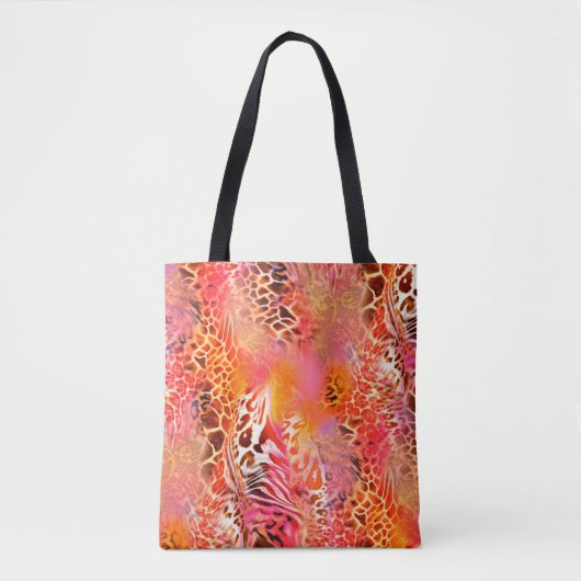 Leopardenleopard, abstrakt, animalisch tasche (Vorderseite)