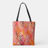Leopardenleopard, abstrakt, animalisch tasche (Rückseite)