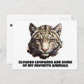 Leopardenleoparden Postkarte (Vorne/Hinten)