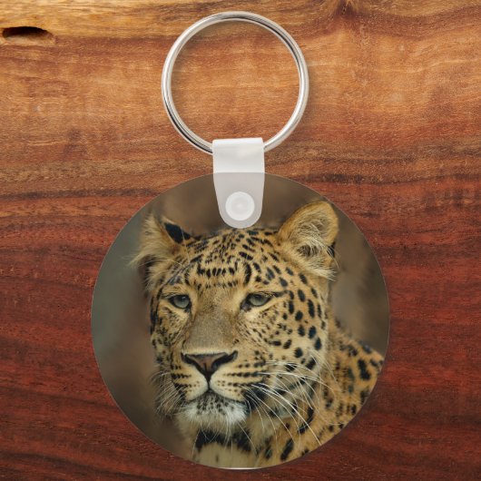 Leopardenliebhaber Schlüsselanhänger (Vorderseite)
