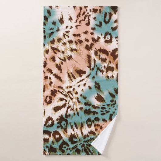 Leopardenmuster-Abbildung, tierischer Ausdruck Badehandtuch (Badehandtuch)