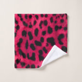 Leopardenmuster Badhandtuch Set (Waschlappen)