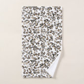 Leopardenmuster Badhandtuch Set (Handtuch)