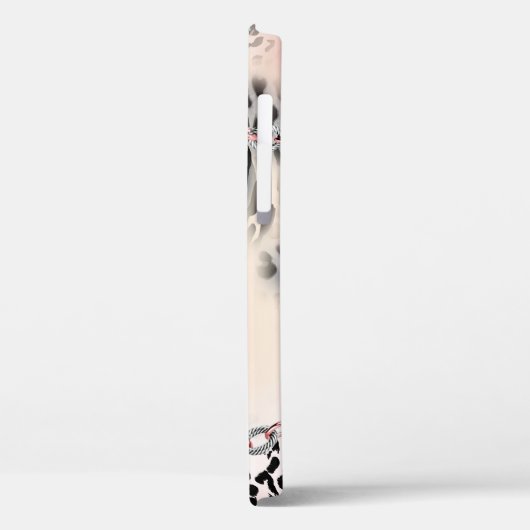 Leopardenmuster, Blume, Kette, Rose Case-Mate iPhone Hülle (Rückseite / Links)