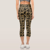 Leopardenmuster Capri Leggings (Rückseite)