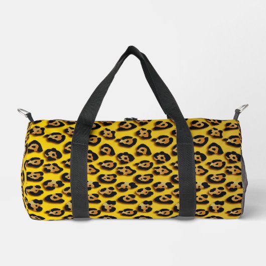 Leopardenmuster Duffle Bag (Vorderseite)