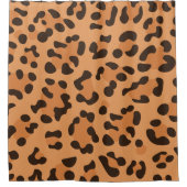 Leopardenmuster Duschvorhang (Vorderseite)