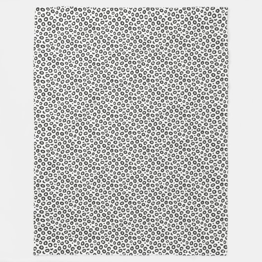 Leopardenmuster Fleecedecke (Vorderseite)
