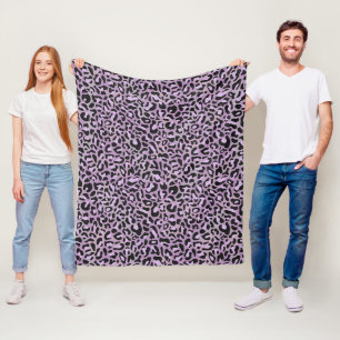 Leopardenmuster Fleecedecke