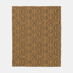 Leopardenmuster Fleecedecke