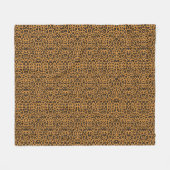Leopardenmuster Fleecedecke (Vorderseite (Horizontal))