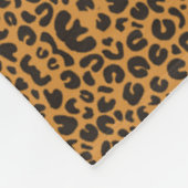 Leopardenmuster Fleecedecke (Ecke)