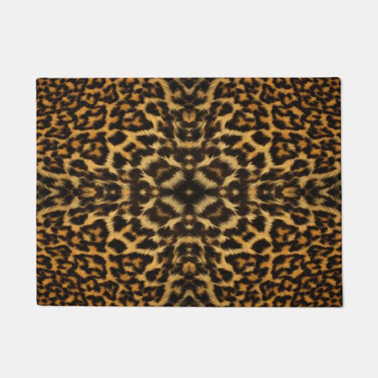 Leopardenmuster Fußmatte (Vorderseite)