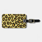 Leopardenmuster Gepäckanhänger (Vorderseite horizontal)