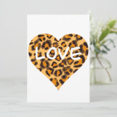 Leopardenmuster, Geparden-Design Feiertagskarte (Stehend Vorderseite)