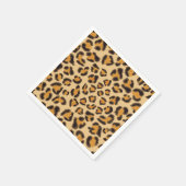 Leopardenmuster, Geparden-Muster, Tiermuster Serviette (Ecke)