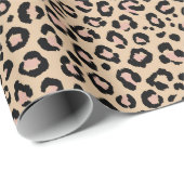 Leopardenmuster Geschenkpapier (Rolleneckpunkt)