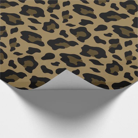 Leopardenmuster Geschenkpapier (Ecke)