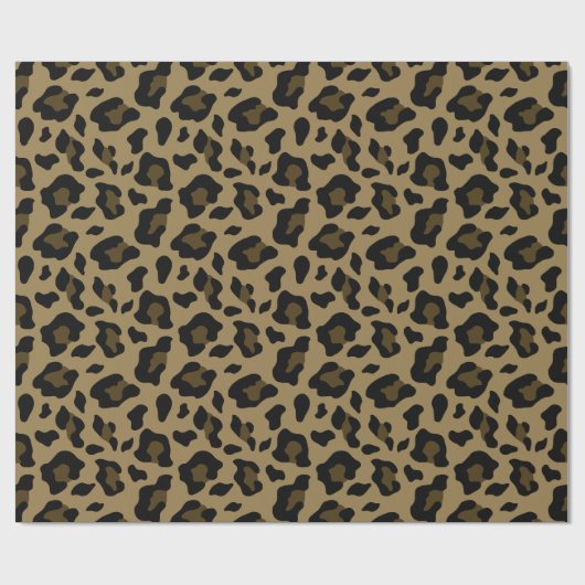 Leopardenmuster Geschenkpapier (Flach)