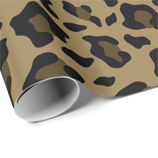 Leopardenmuster Geschenkpapier (Rolleneckpunkt)