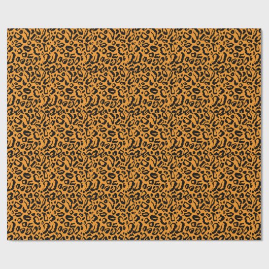 Leopardenmuster Geschenkpapier (Flach)