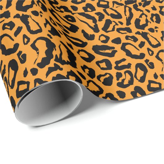 Leopardenmuster Geschenkpapier (Rolleneckpunkt)